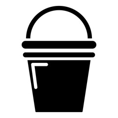 Water bucket icon , simple style