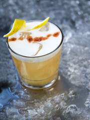 Glass of healthy lemonade