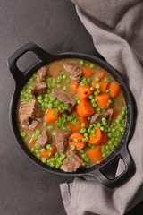 beef,carrot and pea