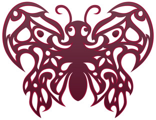 butterfly ornament tattoo