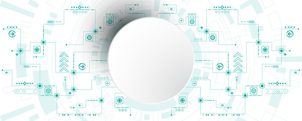 Vector abstract technology concept.