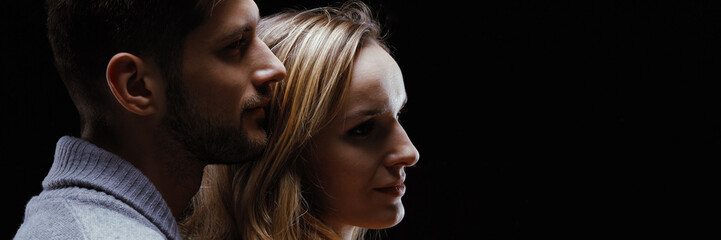 Couple  standing close