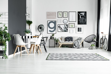 Black and white room
