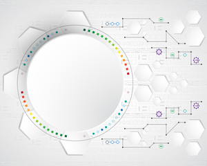 Vector abstract technology concept.