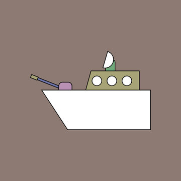 recommend clip art: flat vector icon design collection military warship