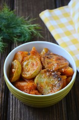 Vegetable ragout with potatoes and zucchini