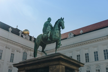 Sculptures in Vienna center, Austria