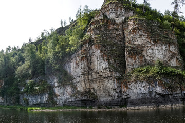 rocky landscape on the river Ai