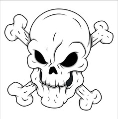 Danger Skull Sign Vector