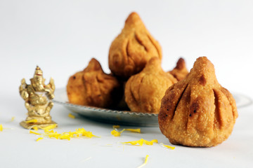 Indian food use in ganesha puja