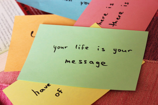Good morning or Notes, Time management, Creative background, a Tea cup, Morning tea, Yoga and meditation, Healthy lifestyle