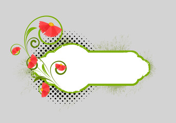 Decorative Floral Banner Vector