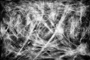 Abstract spiderweb on black background