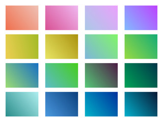 Set of gradient backgrounds. Soft color. Vector illustration