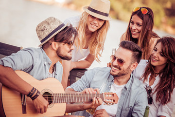 Carefree weekend with friends