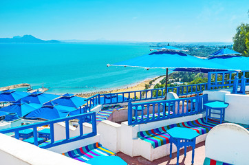 Luxury resort of Sidi Bou Said, Tunisia © efesenko