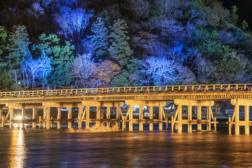 嵐山花灯路　渡月橋