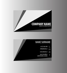 Creative Clean Dark Business Card Design