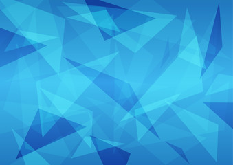 Obraz premium Blue Abstract Triangle Vector Background