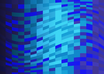 Abstract Vector Background With Blue Rectangle Waves