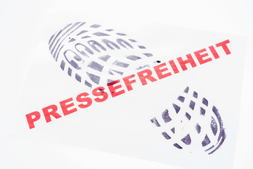 Pressefreiheit mit Füßen getreten