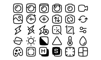 Camera App Icon Set