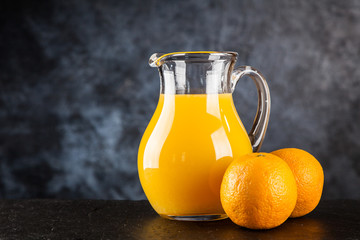 Jar of orange juice