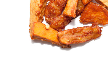 deep-fried sliced banana,taro,sweet potato