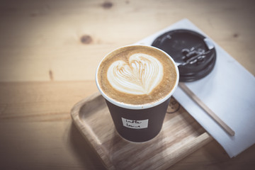 Working in coffee shop.