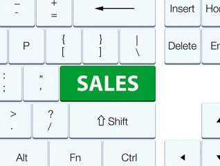 Sales green keyboard button