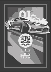 Burnout car, Japanese drift sport, Street racing © labitase