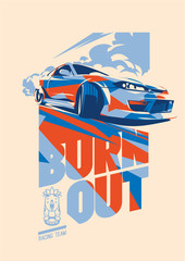Burnout car, Japanese drift sport, Street racing © labitase