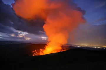 Cercles muraux Volcan Masaya volcano active lava lake Nicaragua