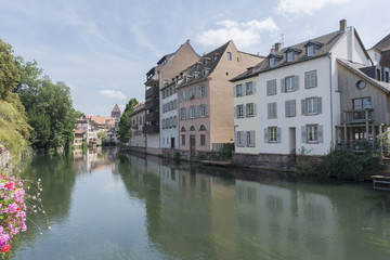 Fototapeta na wymiar The beautiful city of Strasbourg in France