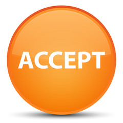 Accept special orange round button