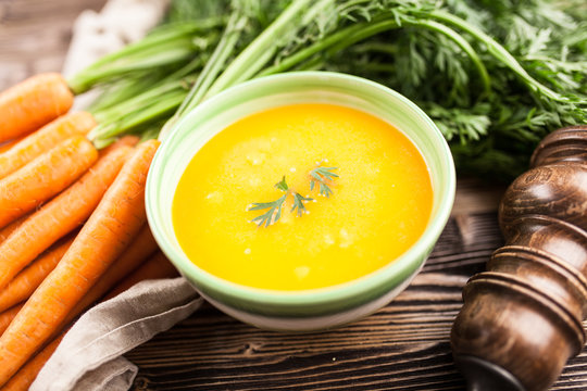 Carrot cream soup