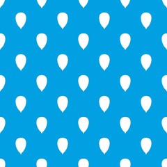 Apricot seed pattern seamless blue