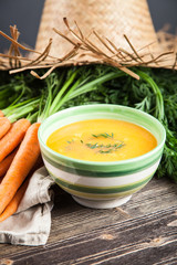 Carrot cream soup