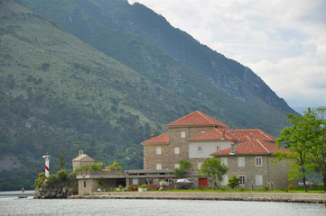 Embankment of the city of Kotor in the Bokko-Kotor Bay