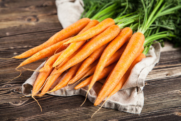 Fresh organic carrot