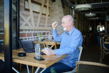 Businessman constantly working