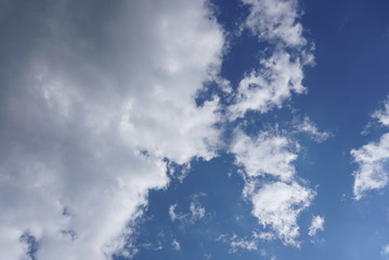 background of blue sky and clouds.