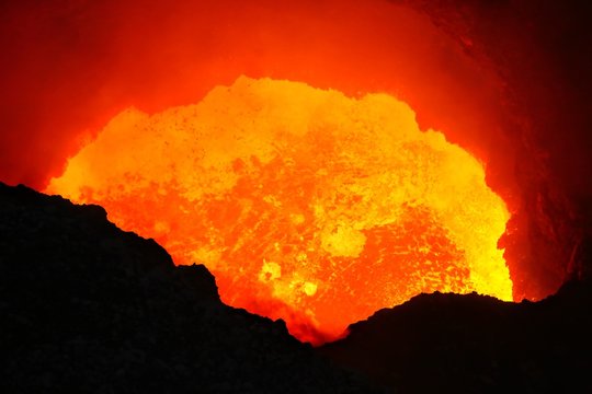 Masaya volcano active lava lake of Nicaragua