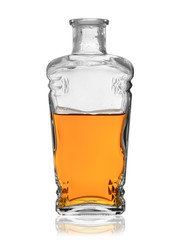 a bottle of strong alcohol on a white background