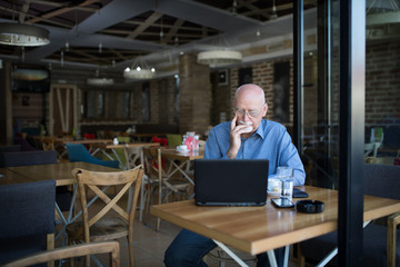 Businessman constantly working