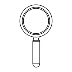 magnifying glass isolated icon