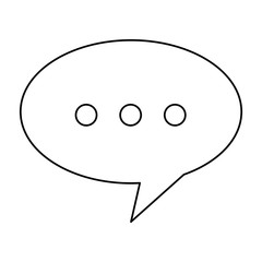 speech bubble isolated icon