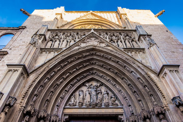 The historical center of the Valencia city, Spain