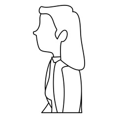 successful businesswoman profile avatar character