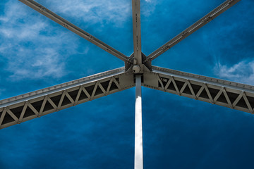 Midwest Missouri Kansas Bridge Blue Sky Day